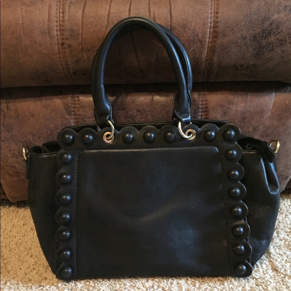 Black Leather Purse